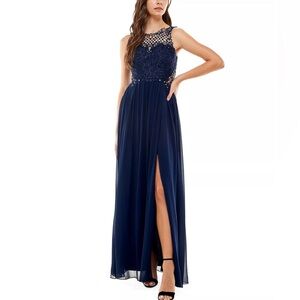 Embellished Illusion Tulip Gown size 14
